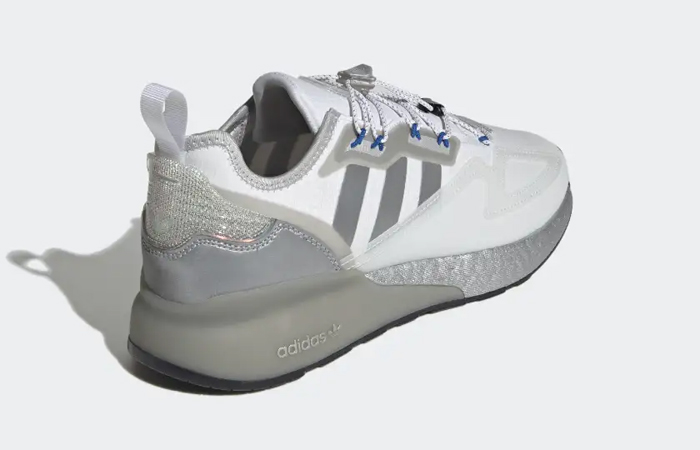 adidas Zx 2k Boost Cloud White Silver Metallic GY1208 back corner
