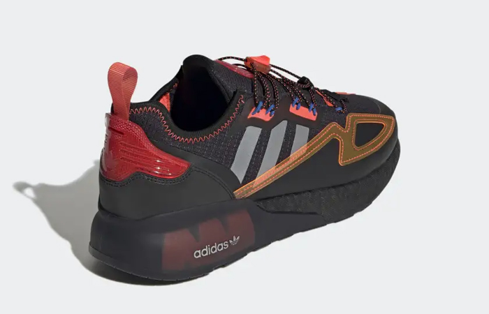 adidas Zx 2k Boost Core Black Solar Red GY1209 back corner