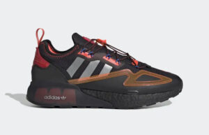 adidas Zx 2k Boost Core Black Solar Red GY1209 right