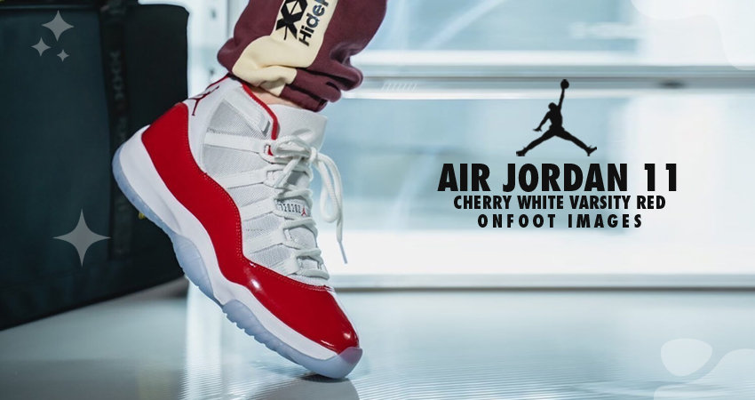 Air Jordan 11 “Cherry” Looks Fire On Foot featured image