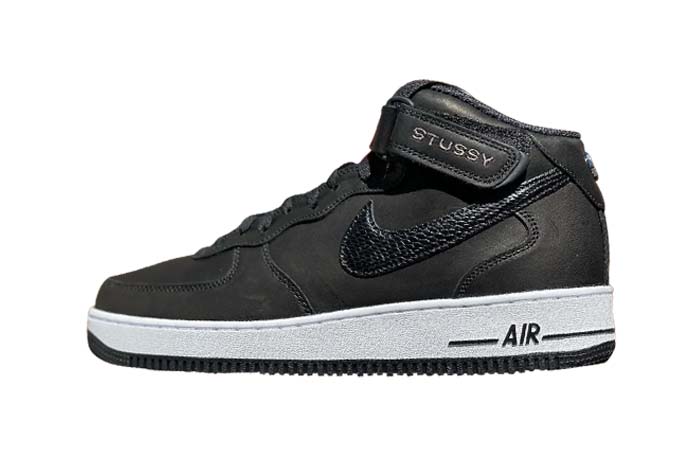 Stussy Nike Air Force 1 Mid Black DJ7840-001 featured image