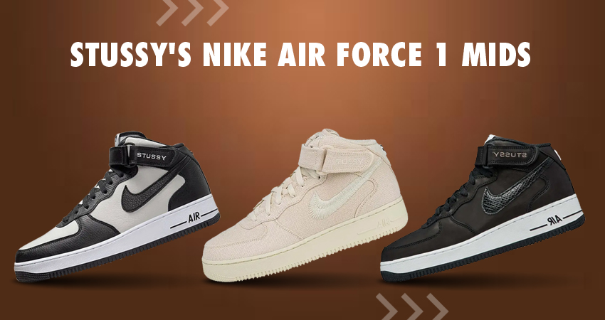Stussy&#8217;s Nike Air Force 1 Mids Will Be Available This Week featured image