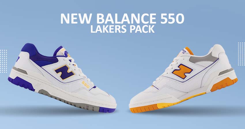 The New Balance 550 "Lakers Pack" Gets Its First Look
