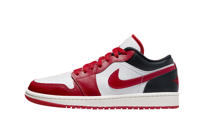 Air Jordan 1 Low Red White Black Womens DC0774-160 featured image