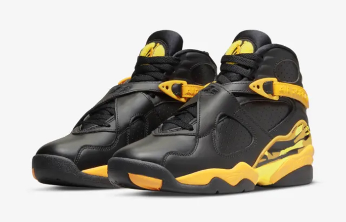 Air Jordan 8 Taxi Yellow Black Womens CI1236-007 front corner