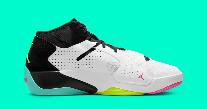 Air Jordan Zion 2 White Volt Black Dynamic Turquoise Is Dropping Soon 01