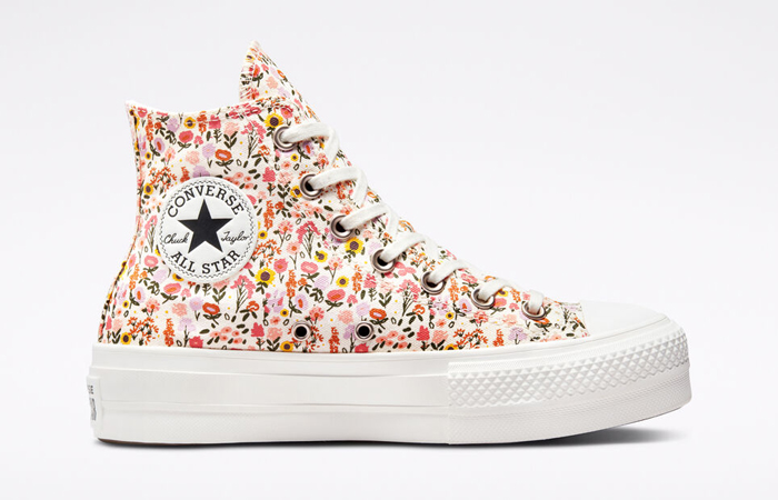 Converse Chuck Taylor Florals Lift High Natural Ivory A03341C - Where ...