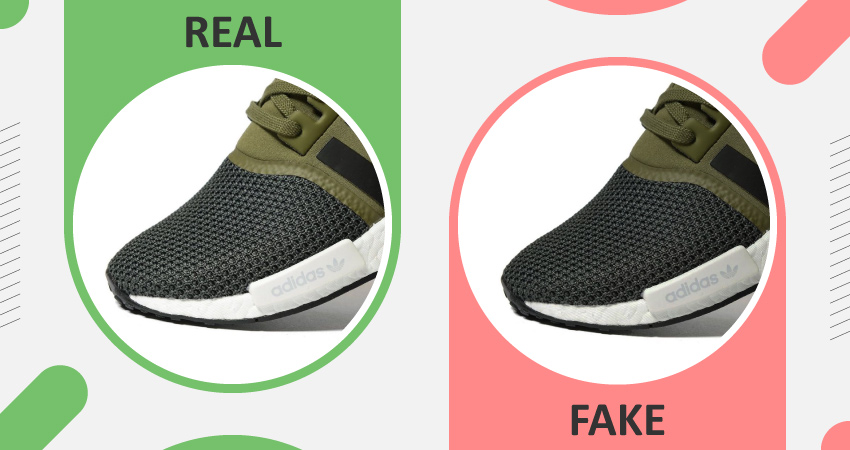 Real vs Fake adidas NMD Foot Plugs