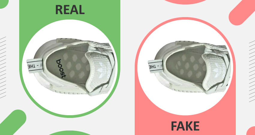  Real vs Fake adidas NMD Insole