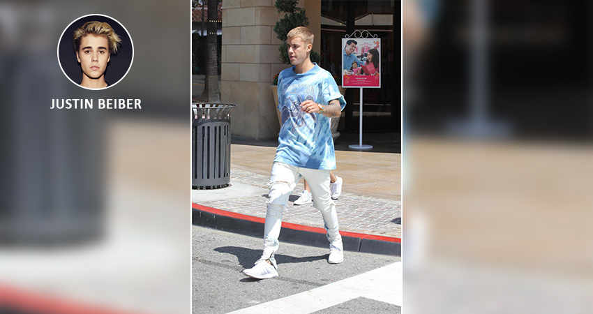 Justin Beiber worn by adidas ultra boost