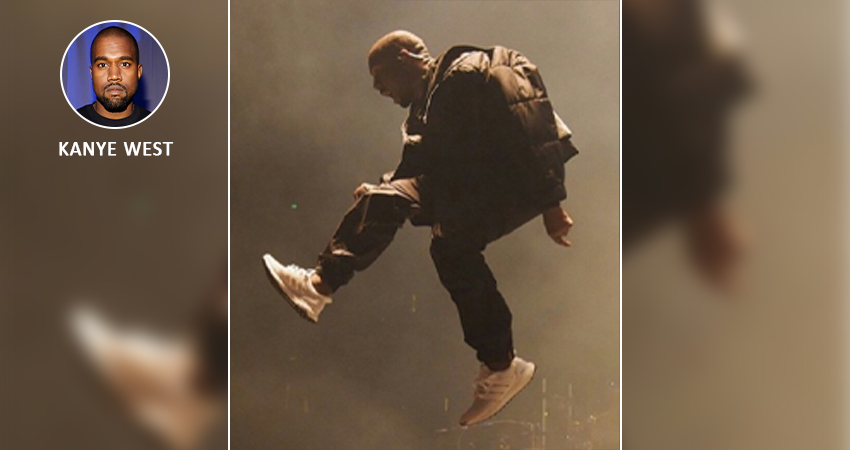 Kanye West worn by adidas ultra boost
