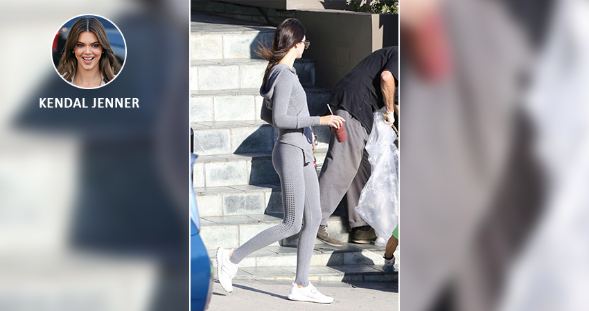 Kendal Jenner worn by adidas ultra boost