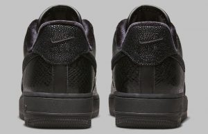 Nike Air Force 1 Low 40th Anniversary Black Gold Womens DX6035-001 back