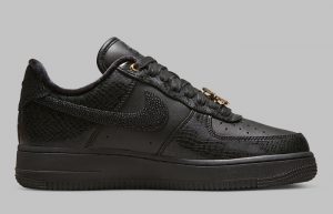 Nike Air Force 1 Low 40th Anniversary Black Gold Womens DX6035-001 right