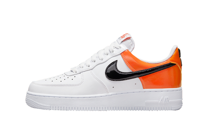 Nike Air Force 1 Low White Patent Orange DJ9942-103 - Where To Buy ...