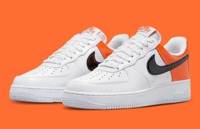 Nike air force clearance 1 orange and white