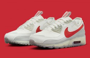 Nike Air Max 90 Terrascape Off White Red DQ3987-100 front corner