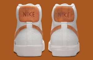 Nike Blazer Mid 77 White Orange DX8948-100 back
