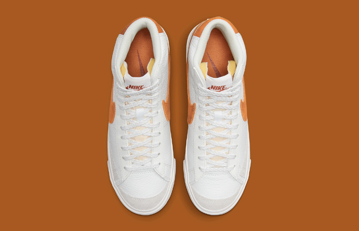 Nike Blazer Mid 77 White Orange DX8948-100 up