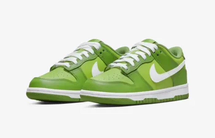 Nike Dunk Low Chlorophyll Vivid Green Older Kids DH9765-301 front corner