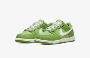 Nike Dunk Low Chlorophyll Vivid Green Younger Kids DH9756-301 front corner