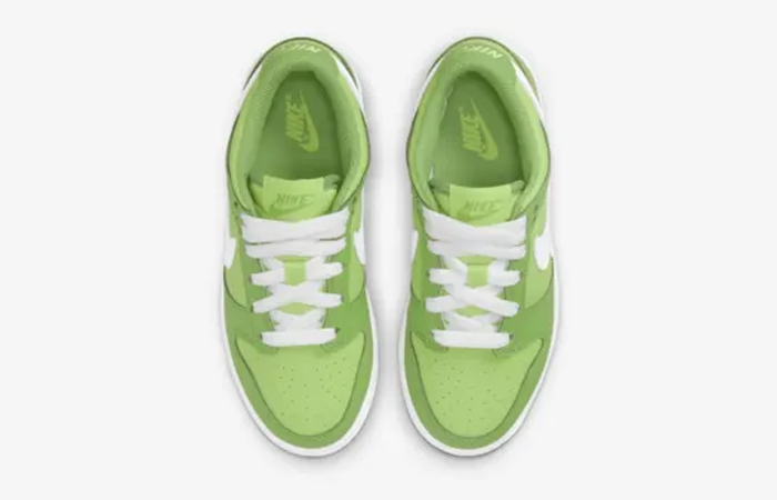 Nike Dunk Low Chlorophyll Vivid Green Younger Kids DH9756-301 up