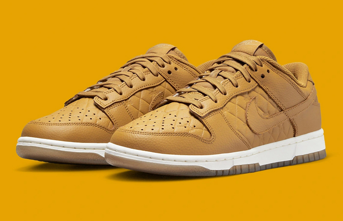 Nike Dunk Low Quilted Wheat DX3374-700 front corner