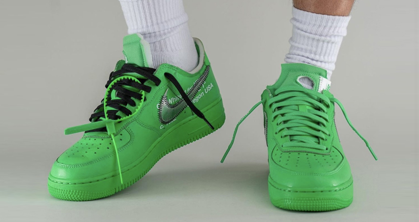 Nike Surprising Fans With Off-White x Air Force 1 Low “Light Green Spark” 04