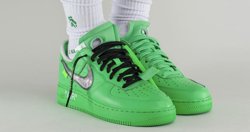 Nike Surprising Fans With Off-White x Air Force 1 Low “Light Green Spark” 05