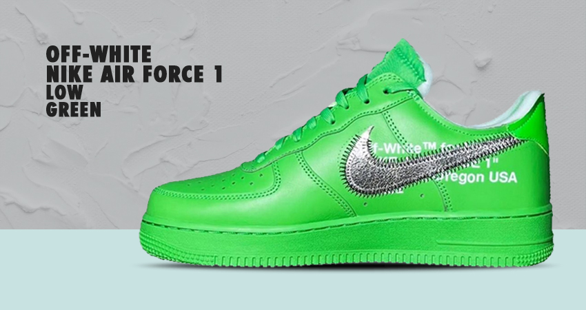 Nike Surprising Fans With Off-White x Air Force 1 Low “Light Green Spark” featured image