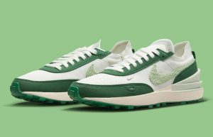 Nike Waffle One Green Sail DX8958-100 front corner