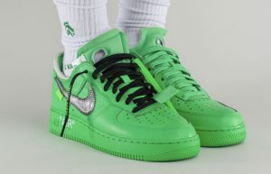 Off-White Nike Air Force 1 Low Green DX1419-300 onfoot 05