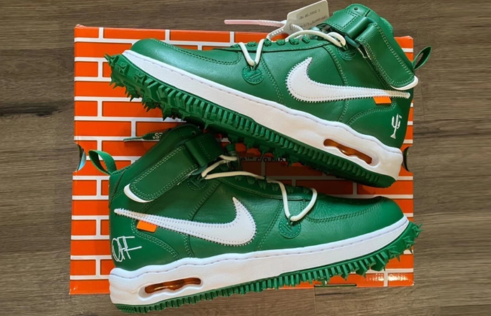 Off-White x Nike Air Force 1 Mid Pine Green DR0500-300 01
