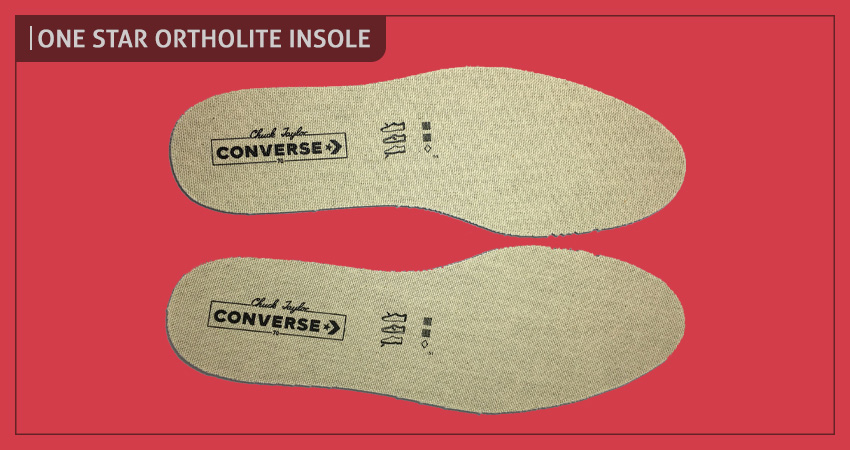  Converse one star Ortholite insole