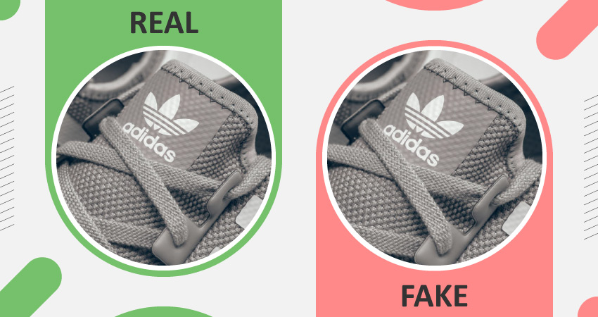 Real vs Fake adidas NMD Tongue