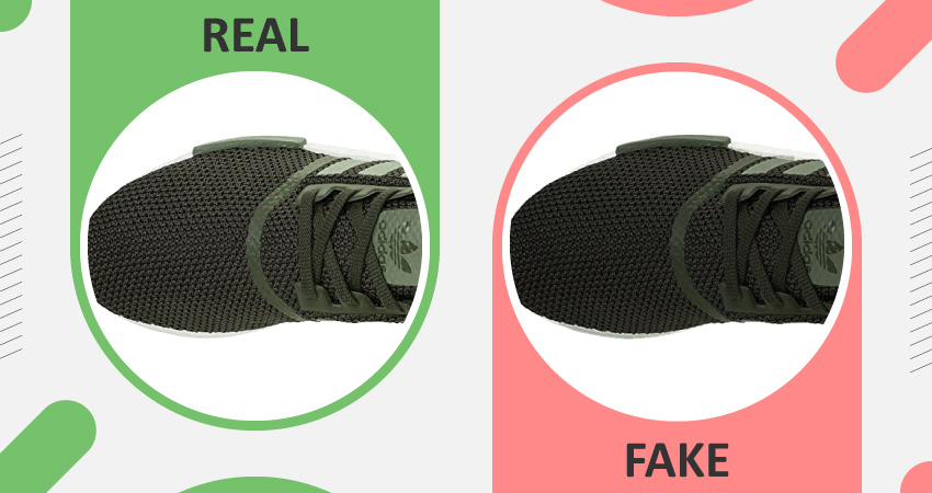 Real vs Fake adidas NMD Upper