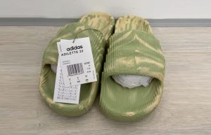 adidas Adilette 22 Slides Magic Lime Desert Sand GY1597 01