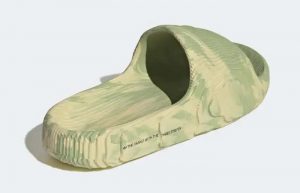 adidas Adilette 22 Slides Magic Lime Desert Sand GY1597 back corner