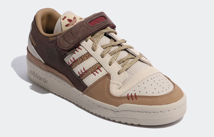 adidas Forum Low Clear Brown Cardboard GV6710 front corner