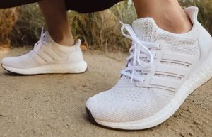 adidas Ultra Boost 5 DNA Triple White Womens GV8747 onfoot 01