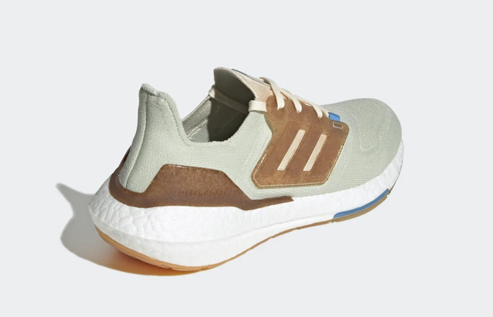 adidas Ultraboost 22 Made With Nature Linen Green GX9141 back corner
