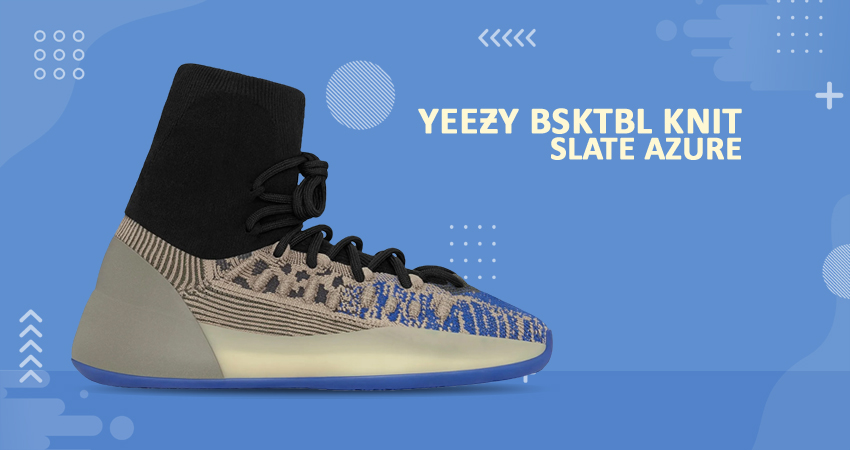 adidas Yeezy BSKTBL Knit Slate Azure Release Info - Fastsole