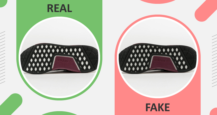 Real vs Fake adidas NMD Sole