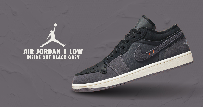 Air Jordan 1 Inside Out Appears In A Black And Grey Colourway featured image