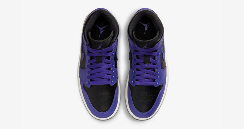 Air Jordan 1 Mid Goes Back To Basics With Purple and Black 03