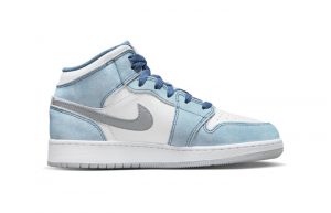 Air Jordan 1 Mid SE GS French Blue Fire Red DR6235-401 right