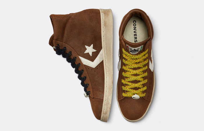 Barriers Converse Pro Leather Brown A01787C up