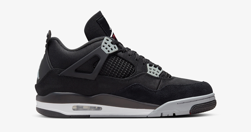 Bringing You The Official Look Of The Air Jordan 4 Black Canvas 01