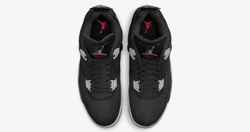 Bringing You The Official Look Of The Air Jordan 4 Black Canvas 03