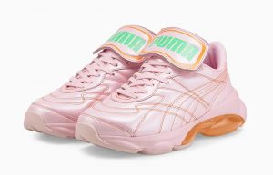 DUA LIPA x PUMA Cell Dome King ML Pink Carrot 387291-04 front corner